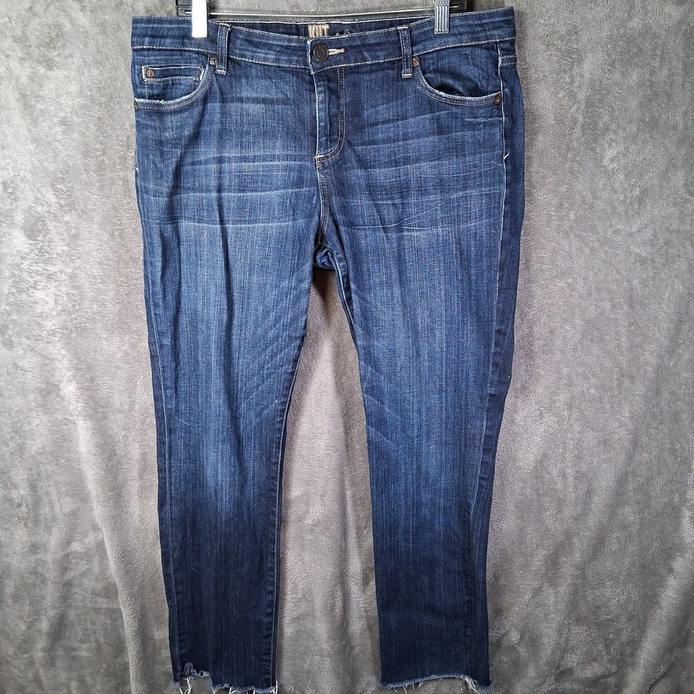 Kut From The Kloth Jeans Women's Size 14 Catherine Mid-Rise Straight Leg Blue